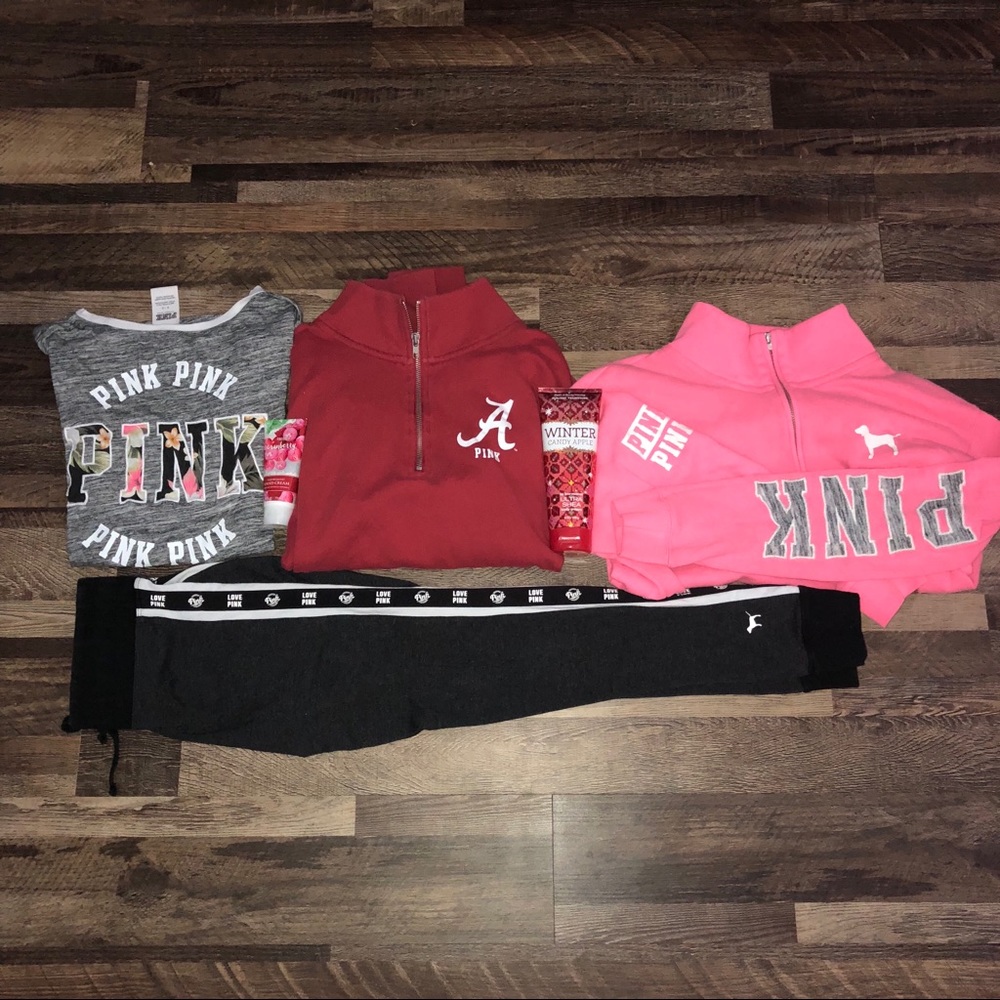 Vs Pink sweaters shirt and pants